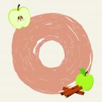 Dessin donut Sagarno pomme cannelle